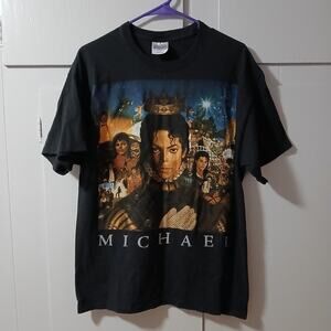 Vintage 2010 Michael Jackson T Shirt Mens Large L Black King of Pop Memorial Tee